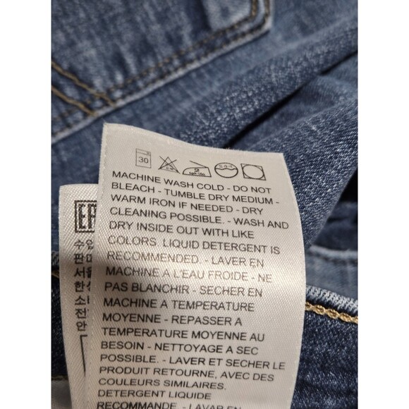 Levi's Classic Tag Size 29 Women's Blue Denim Stretch Shorts Mid Rise - Picture 9 of 12